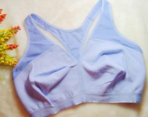 Quality OEM Nylon / Cotton Anti - Bacterial Running Front Closure Sports Bra for sale