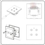 2 Way 3 Way 600W Wifi Smart Switch APP Double Remote Control