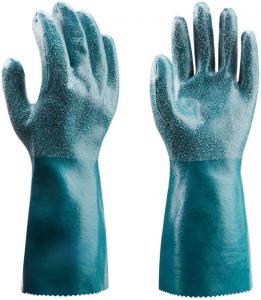 China 10 XL Nitrile Chemical Resistant Gloves For Chemical Handling Oil Processing Logistics on sale