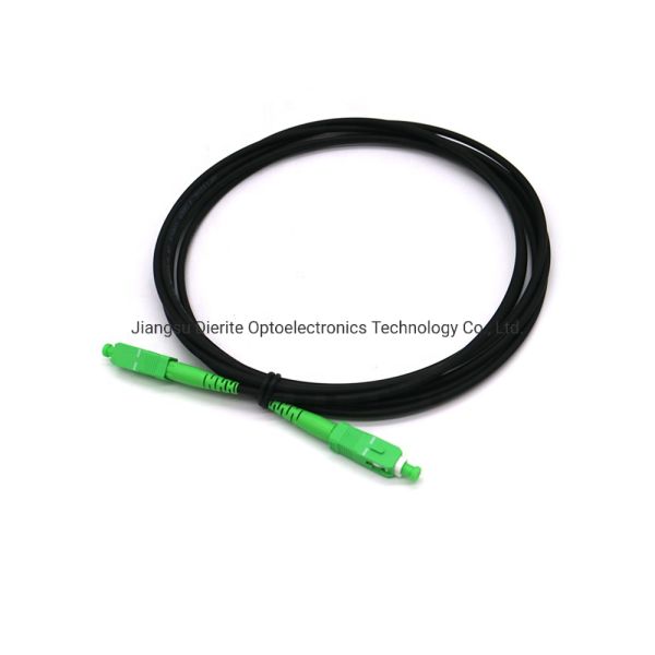 Outdoor FTTH Drop Fiber Optic Cable Sc To Sc Simplex Sm Fiber Drop Cable