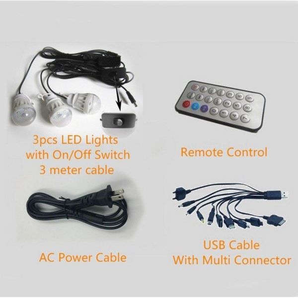 2021 Solar Electric Light Outdoor Camping Adventure with Bluetooth Radio LED Remote Control Lighting