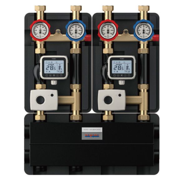 8162-A Water Mixing Cogeneration Center for Multiple Heating Source System Grouped with Double Electric Regulating Units