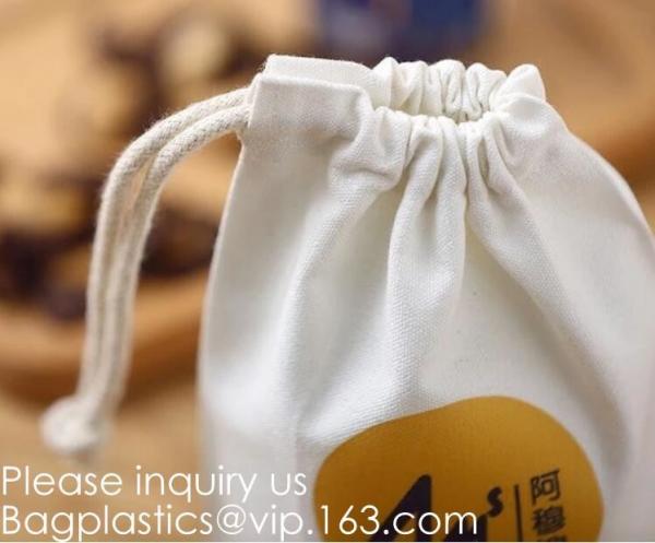 Reusable ECO Friendly 100% Cotton Double Drawstring Muslin Bags,Linen Gift Sachets Favors Pouches Party Wedding Jewelry