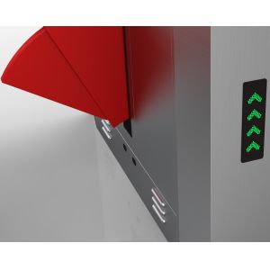 Controlled Access Flap Barrier Access Control System Electronic Turnstile Gates