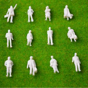 China 1:87  Model Train Passager Figures Unpainted Little People Model Building Layout Toy Figures for Kids on sale