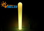 Polyethylene Material Stick Shaped Outdoor RGB Floor Lamp with Standing Base