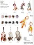 Handmade Dream Catcher Net Pure White Wall Hanging Decoration with Feather for
