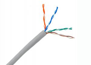 Quality Copper networking Cable Cat.5e UTP Cable soild copper conductor,23 AWG 4 pair Ethernet Lan cable for sale