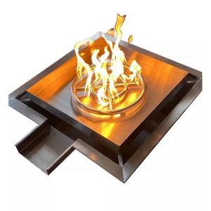 Quality Outdoor Smokeless Remote Ignition Stainless Steel Gas Fire Water Pool Fountain for sale