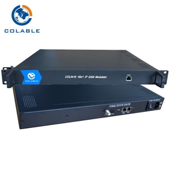 Buy Digital TV 16 In 1 Edge IP QAM Modulator With Mux & Scr For Annex A B C COL5416 at wholesale prices