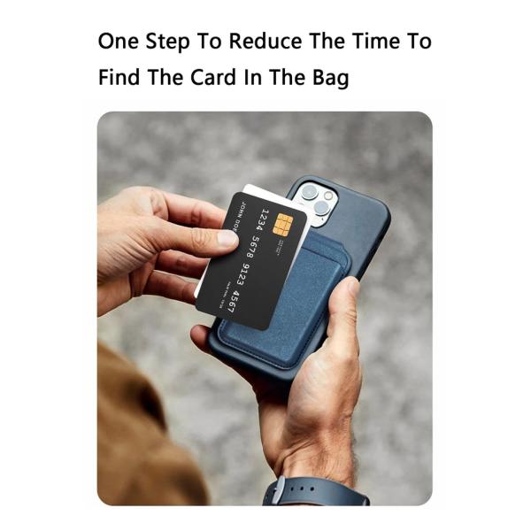 PU Leather MagSafe Wallet Stand Customizable With Embossed Or UV Print Logo