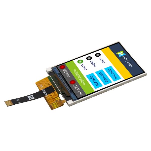 2.0 inch 240x320 pixels TFT LCD display | Serial SPI interface | 10-pin FFC ZIF connection
