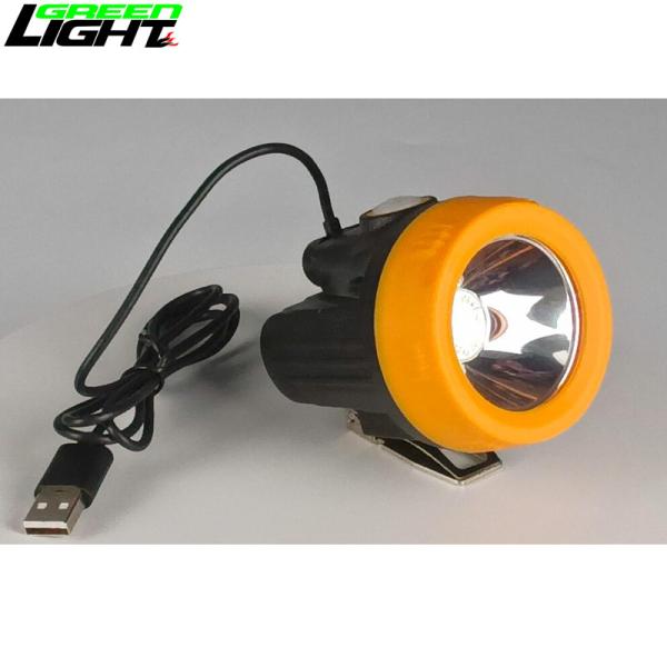 Buy USB Charging Miner Cap Lamp , 10000 LUX GL2.5-C Explosion Proof Mining Lamp at wholesale prices