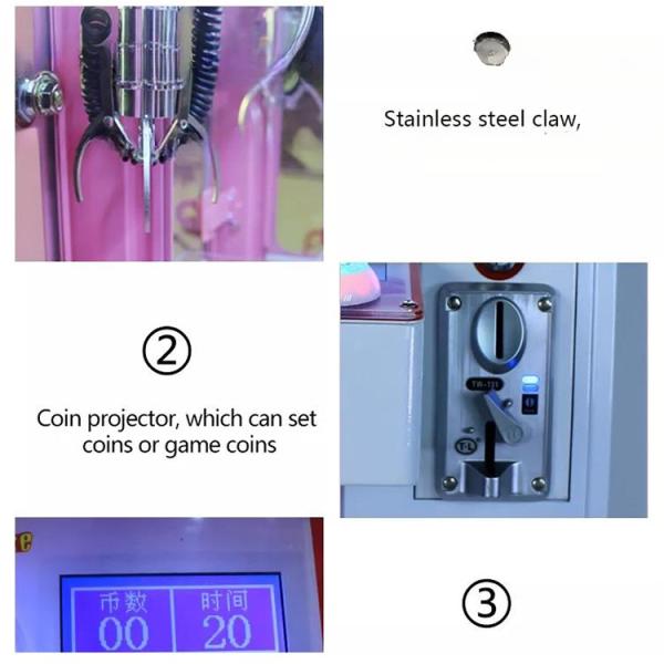 Dreamland Coin Operated Game Cheap Crane Claw Machine Arcade Mini Claw Machine With Bill Acceptor for sale