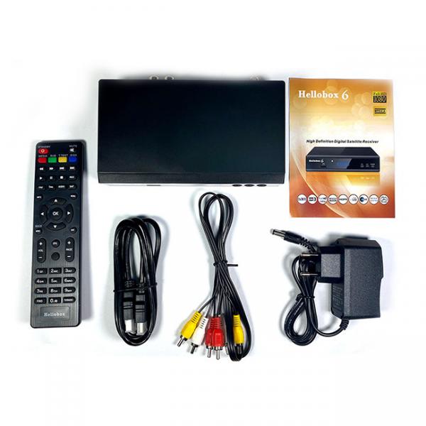 1080P Full HD DVB S2X Digital Satellite Receiver H265 HEVC USB WiFi Hellobox 6