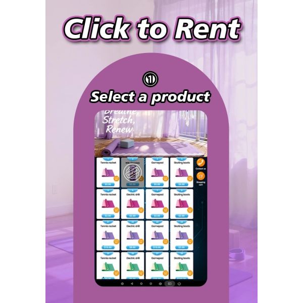 Locker Vending Machine with Smart Rent & Return System and Customizable Pricing for Gym Gear Rental