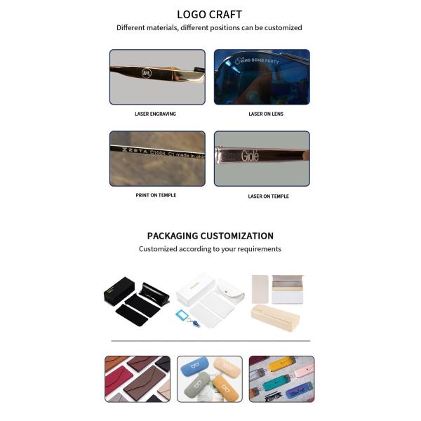 Unisex Custom Spectacle Eye Glasses Frames Eyewear Metal Optical