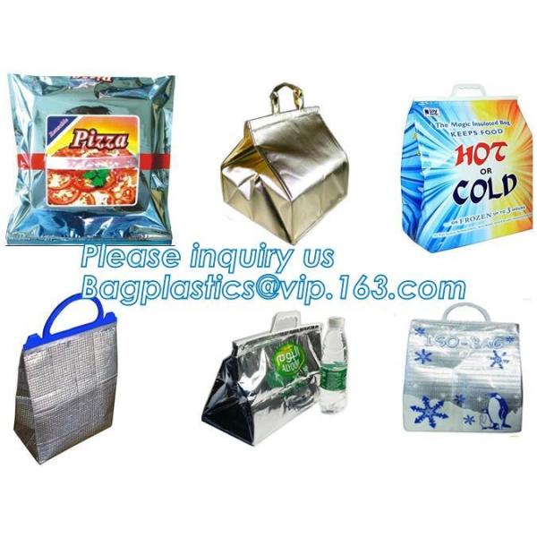 reflective Thermal Plastic handle portable aluminum epe foam Insulation bag cool bag,aluminum film lunch Thermal food pi