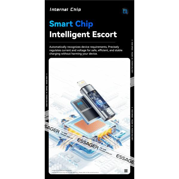 ESSAGER ES-OTG25 USB C To Lightning OTG Adapter For Apple IPhone