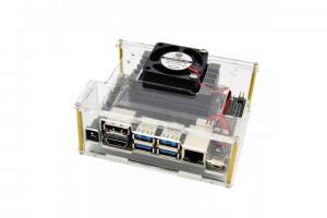 Quality Jetson Nano development board Acrylic case with cooling fan for sale