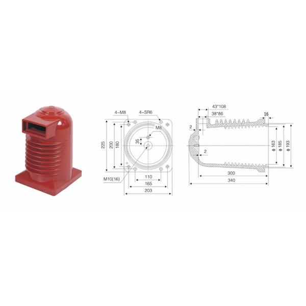 1250A High Voltage Insulation Box Spout CCC CE