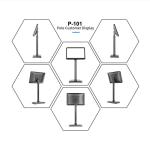 Android operation system P-101 10.1inch IPS AD screen checkout display pole