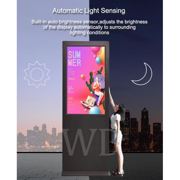 WiFi Bluetooth Remote control 3 Meters 75inch LCD Outdoor Digital Signage