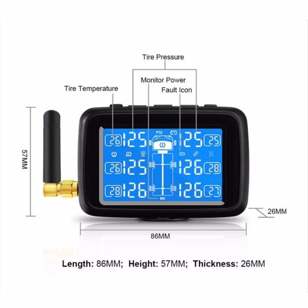 Buy 10 Sensors IP67 Tire Pressure Monitoring System For Travel Trailers at wholesale prices