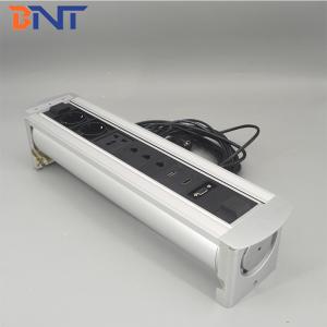 China CE approved motorized rectangle smart table power tabletop socket box on sale