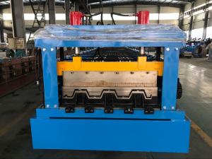 Quality Manual Decoiler Floor Metal Deck Roll Forming Machine 85mm Shaft 30 Stations for sale