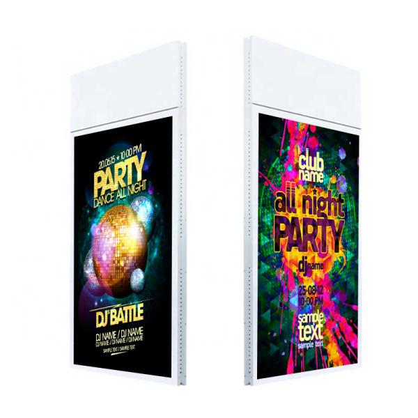 Buy Hanging double sided lcd advertising screen with remote control software at wholesale prices