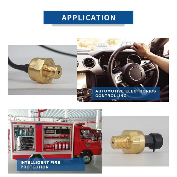 Brass IOT Pressure Sensor , Cable Outlet Capacitance Pressure Transmitter