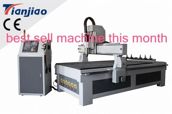 Linear tool change shape atc wood cnc router