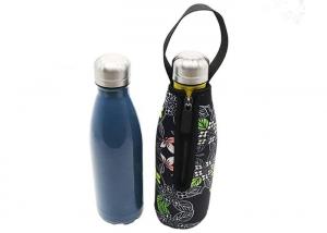 China Solid Color Insulated Beer Bottle Holder , Handled Water Bottle Carrier Bag on sale