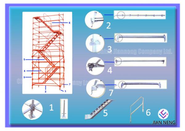Buy Multi - Functional Convenient Scaffold Stair Tower With Strong Bearing Capacity at wholesale prices