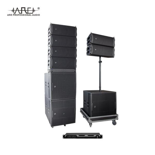 ARE AUDIO dual 8 inch outdoor line array speaker system excellent sound lightweight and portable