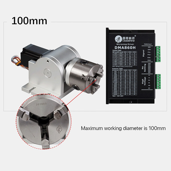Cnc Rotary Axis Attachment For Laser Machine