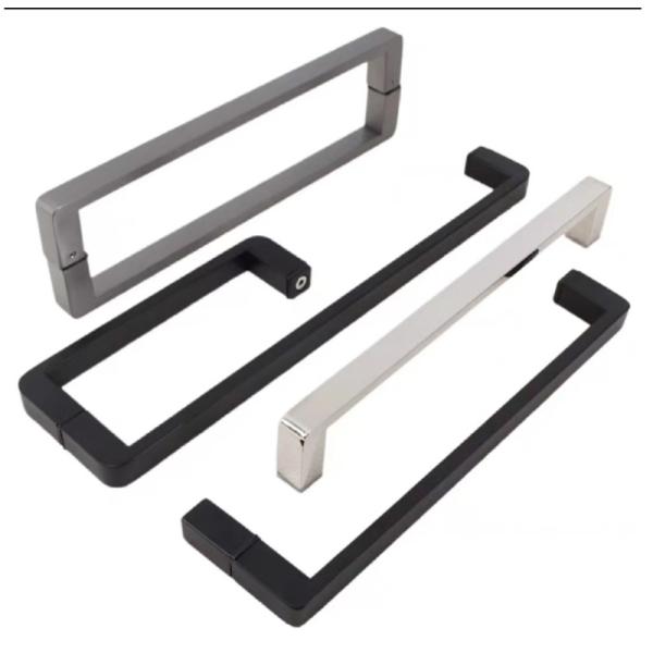 SUS304 Waterproof Shower Glass Door Handle High Security Shower Door Pull Handle