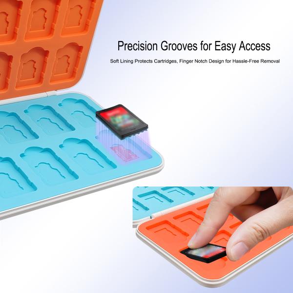 Large Storage 24 Slots Hard ABS Magnetic Game Card Storage Case for Nintendo Switch 2