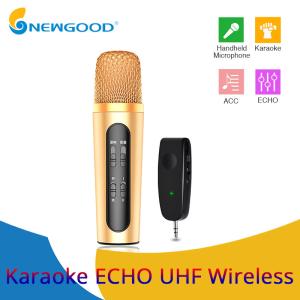 China Uhf Wireless Echo Microphone Singing Best Karaoke Handheld Microphone MIC For Mini Amplifier Speaker From China Shenzhen on sale