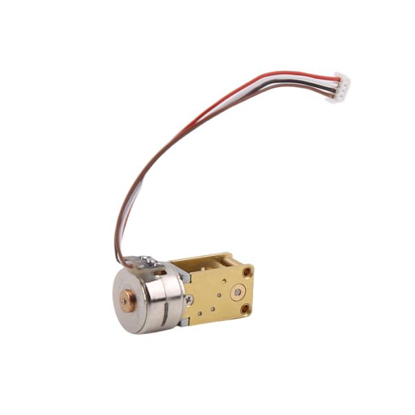 15mm stepper motor with worm gearbox for deceleration, with selectable reduction ratio