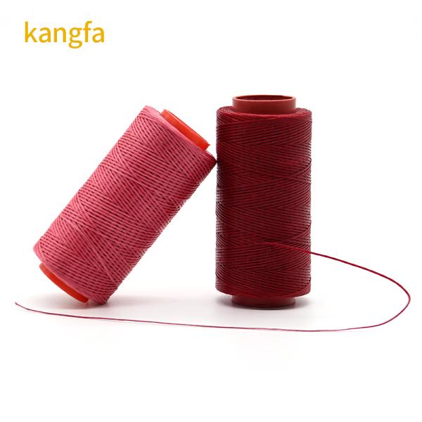 High strength 210D/16 250D/16 Mercerized polyester waxed thread for leather stitching