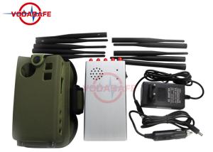 Quality 10 Bands Handheld Signal Jammer , Cell Phone Blocking Device With Built In Battery for sale