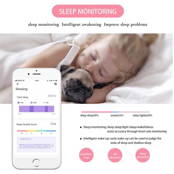 1.3 Inch Touch Screen Smartwatch NRF52832 Calorie Monitoring 10m