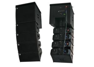 Quality Portable 8 Inch Active Line Array System Column Speaker Black Paint for sale