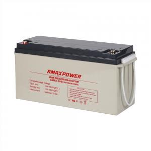 Quality Electrolyte  12V 150ah Agm Rechargeable Deep Cycle Battery For UPS System for sale