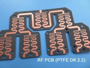Quality F4BME220 High Frequency PCB PTFE DK2.2 Dual Layer Cheap RF PWB for Couplers for sale