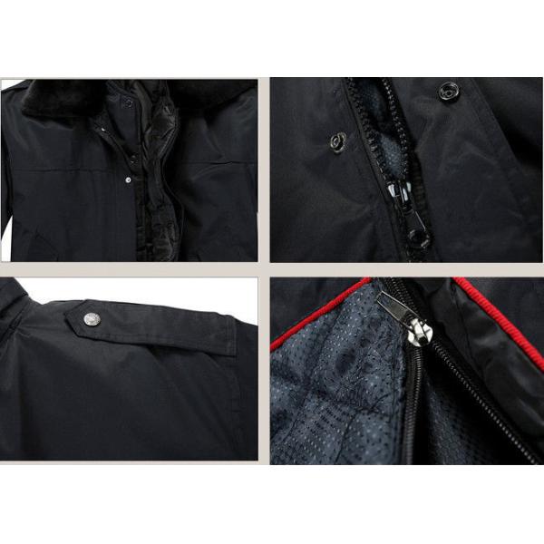 Winter Dark Color Security Guard Uniform Wind Resistant With Two Pieces Set