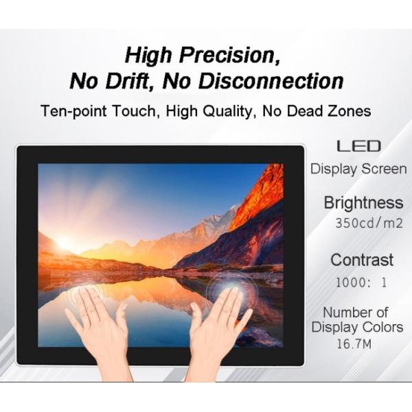 24 Inch Fanless industrial control touchscreens Manufacturer Panel Pc Embedded Android/linux/win 10 11 All in One for Industrial Automation