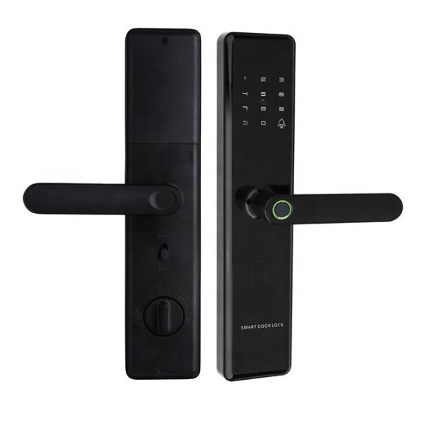 Buy Fingerprint Touch Smart Door Lock Tuya App Control Unique Chip Encryption Technology at wholesale prices